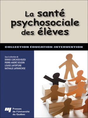 cover image of La santé psychosociale des élèves